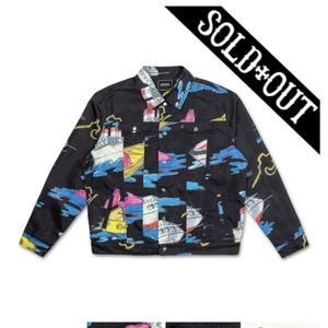 PINK DOLPHIN RARE SAIL AWAY JACKET LIGHT COAT SiZE MENS MEDIUM BLACK NWT NEW !!!